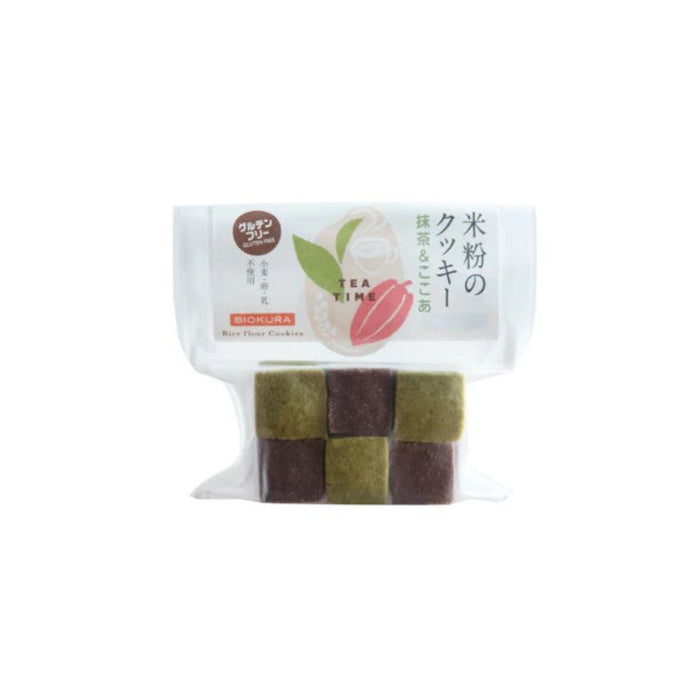 BIOKURA Gluten-free Rice Flour Cookie (Matcha & Cacao) - Foodcraft Online Store