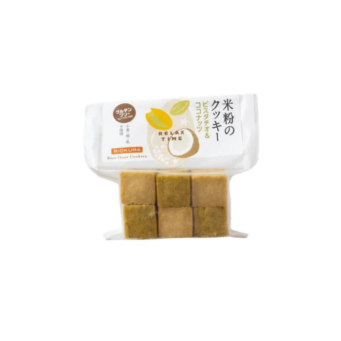 BIOKURA Gluten-free Rice Flour Cookie (Pistachio & Coconuts) - Foodcraft Online Store