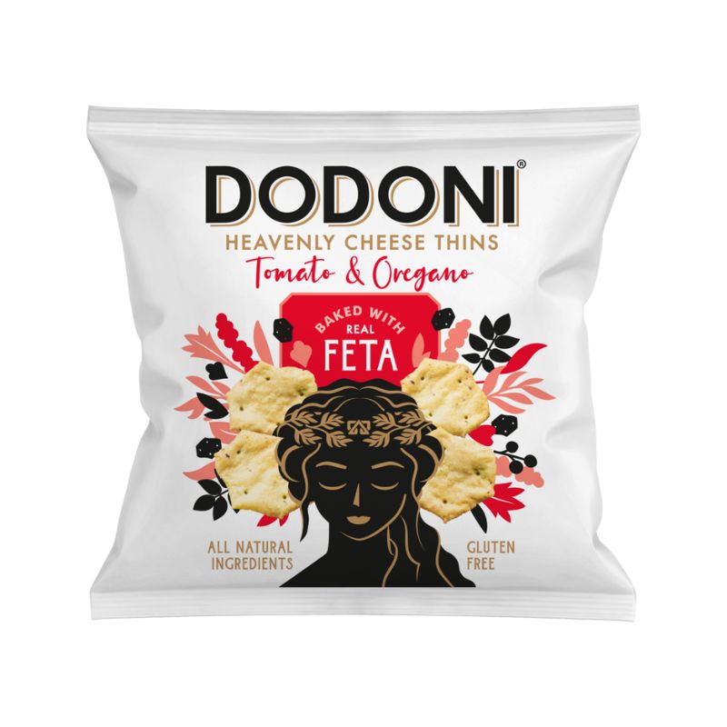 Dodoni Heavenly Cheese Thins Feta Tomato & Oregano - 22g— FoodCraft ...