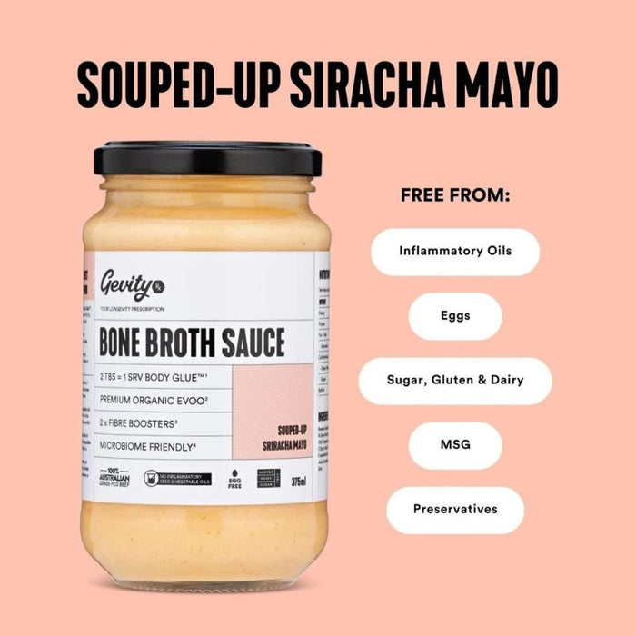 Gevity Rx Bone Broth Sauce Souped-Up Sriracha Mayo - Foodcraft Online Store