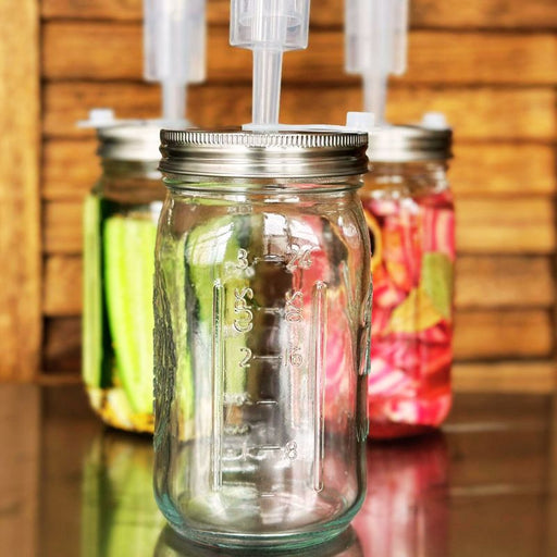 Hydrolock Mason Jar Set for Airlock Fermenting and Brewing - Foodcraft Online Store