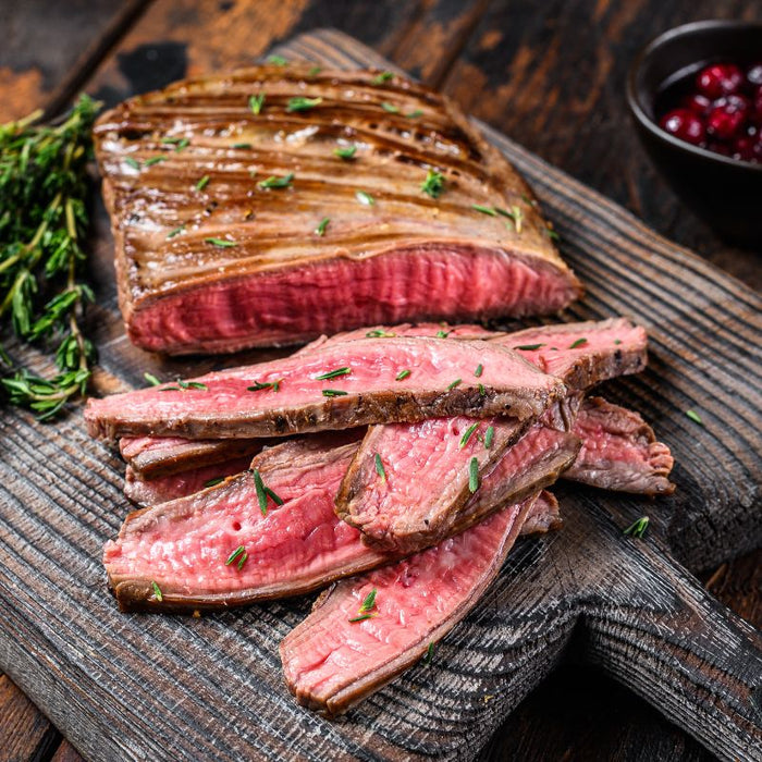 Pasture Raised Organic Grass Fed and Finish Flank Steak - Foodcraft Online Store