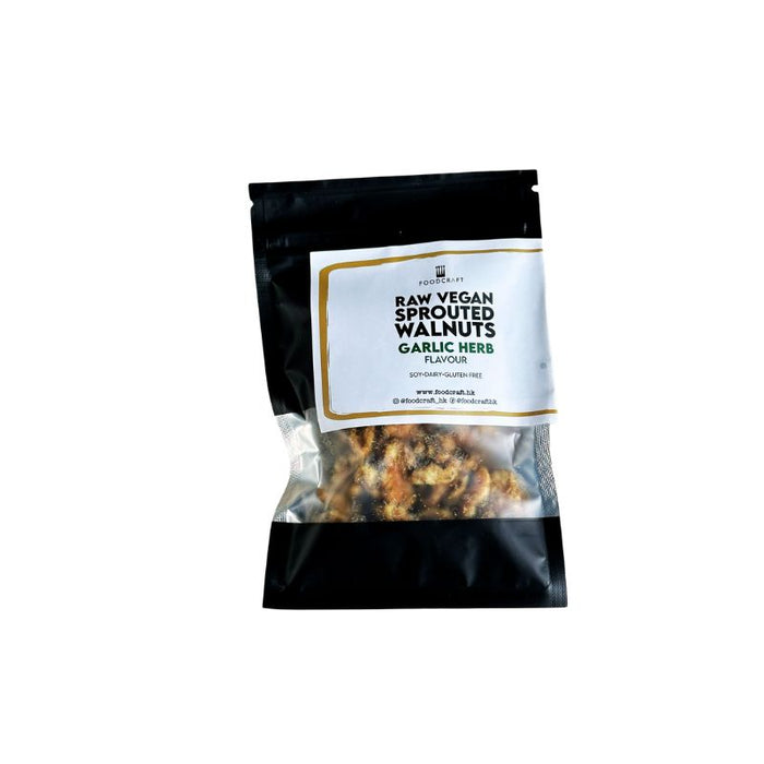 Raw Sprouted Walnuts Garlic & Herb Flavor - Foodcraft Online Store