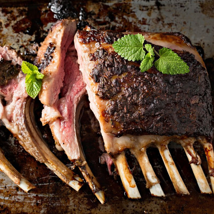 Roaring Forties Grass Fed Lamb Rack Caps On - Foodcraft Online Store