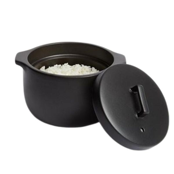 GOHANGAMA Glass-Lid Rice Cooker Ceramic Pot